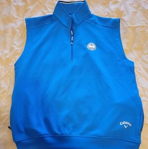 Callaway PGA Golf Vest X Series  Blue Men’s LARGE Quarter Zip, 1 Vest